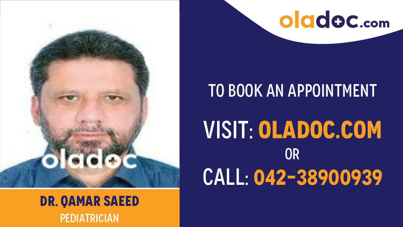 Book appointment with Dr. Qamar Saeed-best pediatrician in Karachi